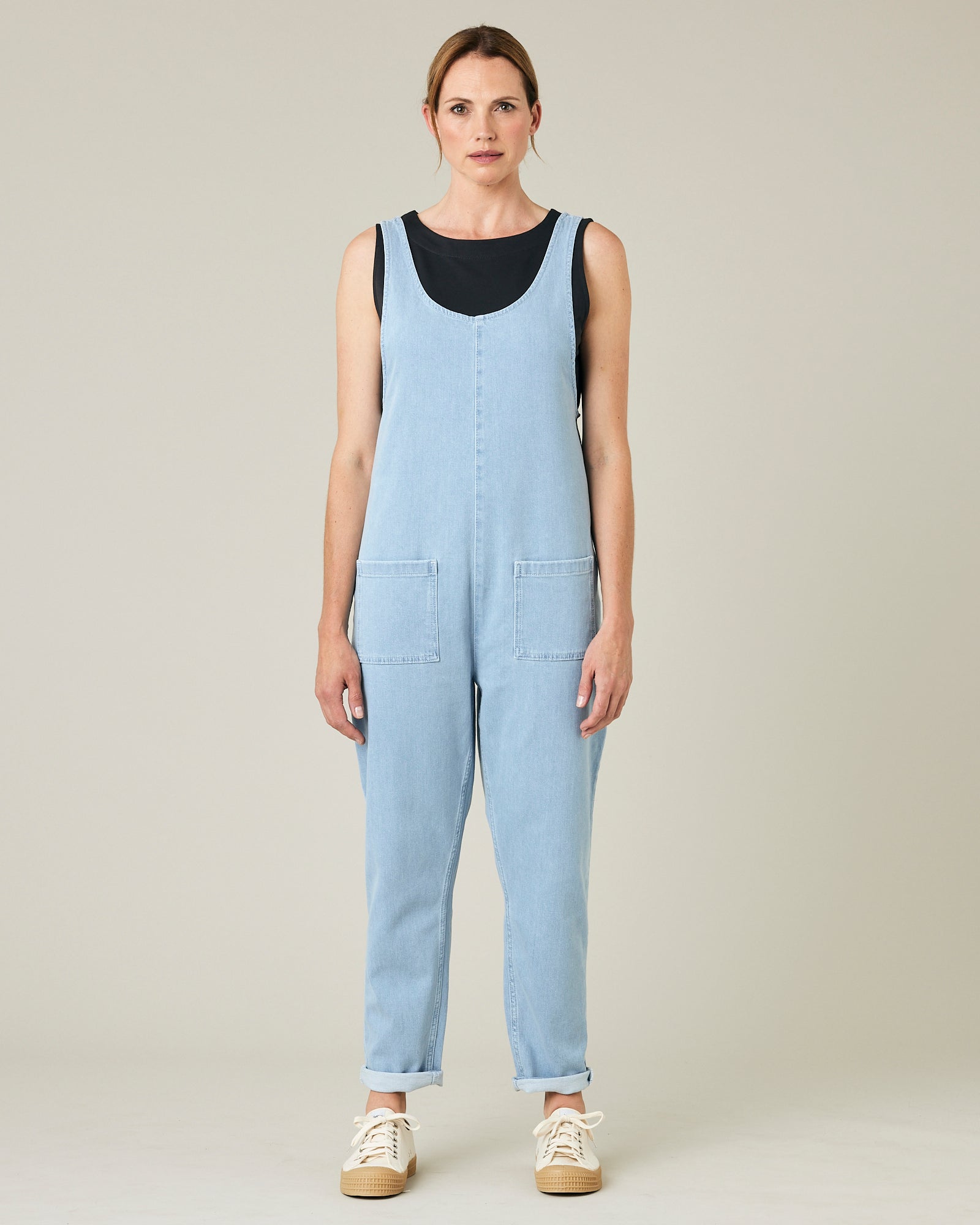 9021 Blue Denim Style Jumpsuit