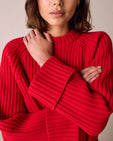 Cadi Cherry Red Knitted Jumper