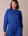 Eden Cobalt Fleeceback Jersey Jumper