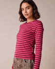 Lila Raspberry & Damson Jersey Top