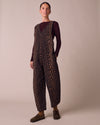 Ottie Dark Leopard Denim Jumpsuit