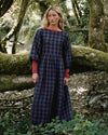 Berlin Cedar Check Linen Dress