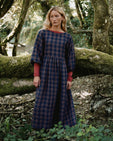 Berlin Cedar Check Linen Dress