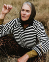 Henna Charcoal Stripe Knitted Cardigan
