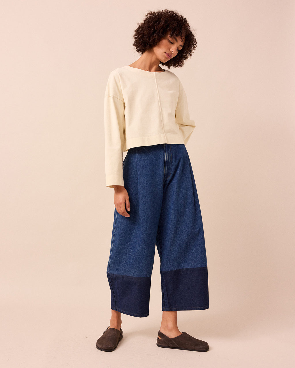 Blair Mid Contrast Hem Denim Jeans