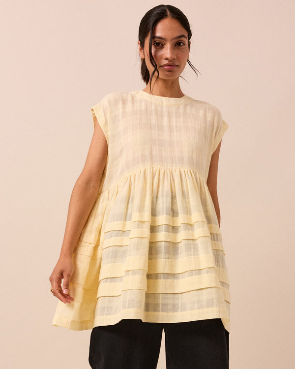 Ella Butter Cotton Gauze Dress