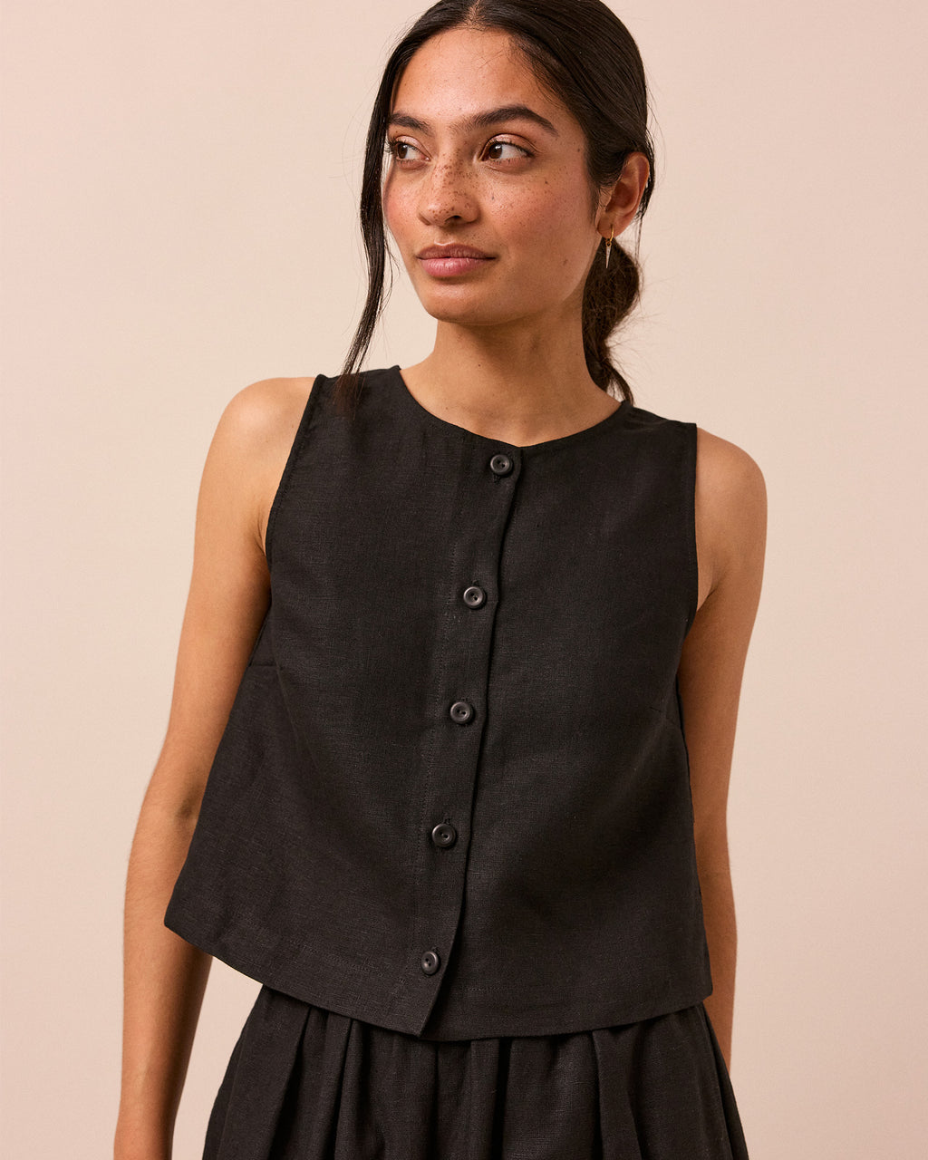 Elodie Linen Top