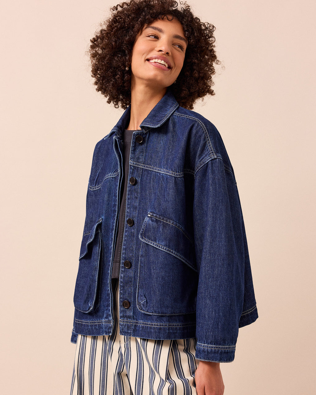 Kitty Dark Wash Denim Jacket