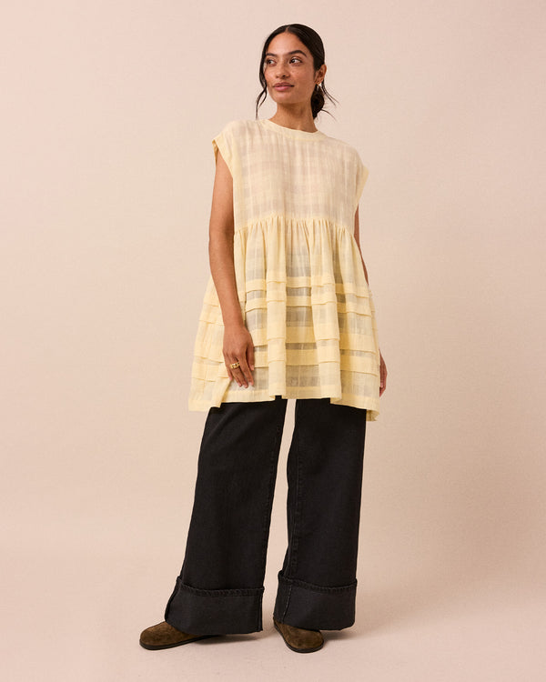 Ella Butter Cotton Gauze Dress