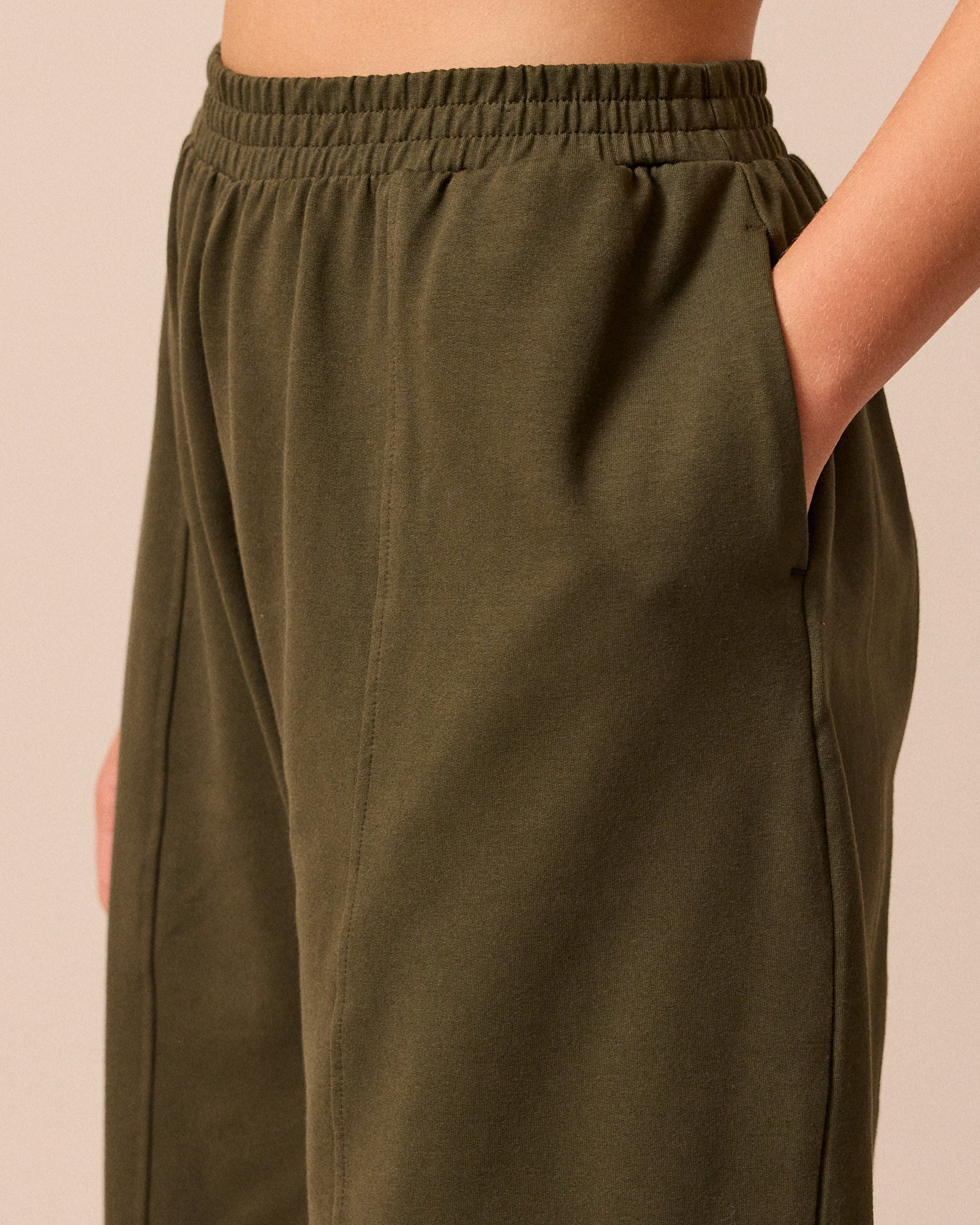 Mabel Olive Jersey Trousers – Beyond Nine