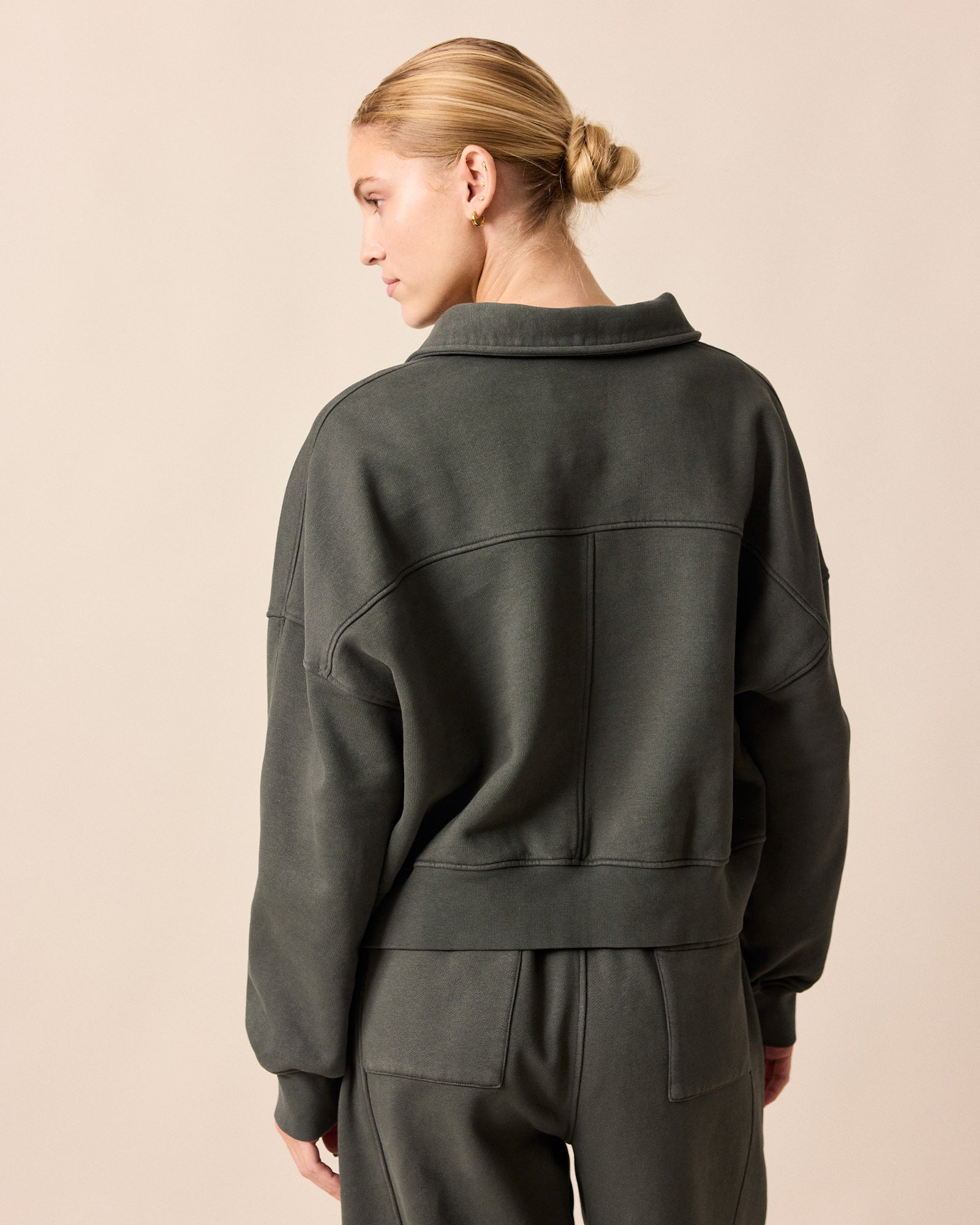 Cleo Pumice Fleeceback Jersey Jumper – Beyond Nine