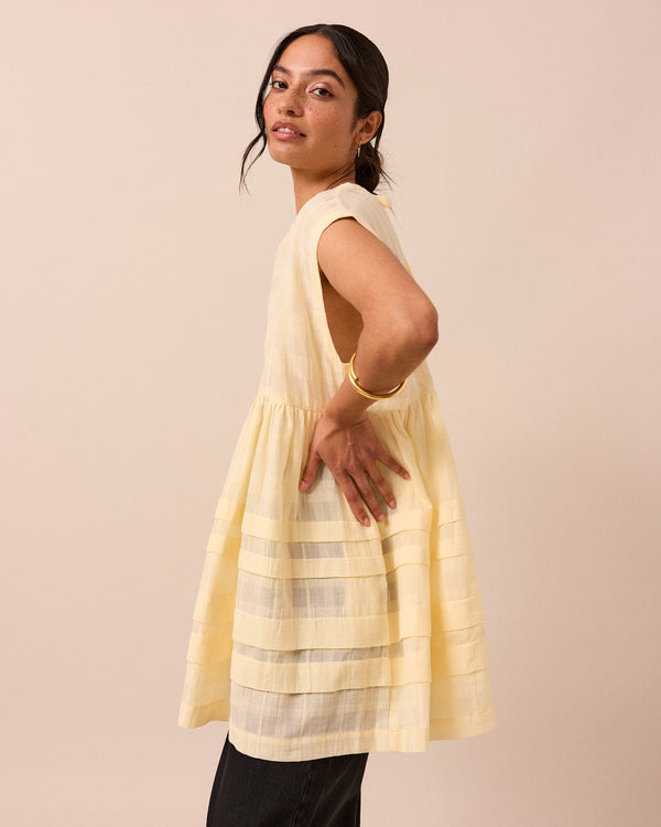 Ella Butter Cotton Gauze Dress