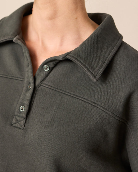 model wears cleo pumice jersey jumper