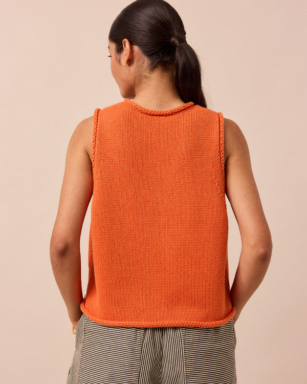 Tyler Paprika Knit Vest – Beyond Nine