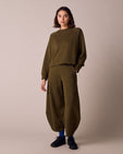 Noa Jersey Jumper & Pascale Jersey Trousers - Earth Green