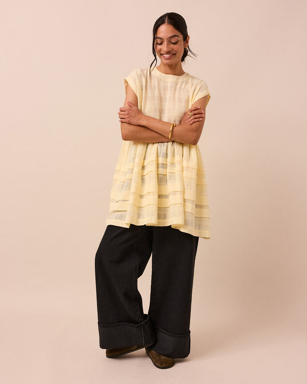 Ella Butter Cotton Gauze Dress