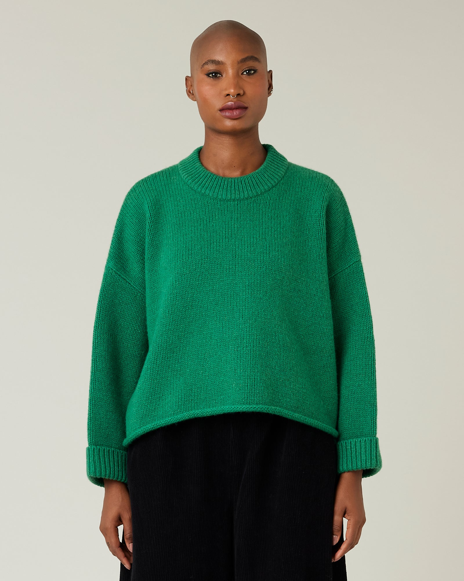 Coco Green Knitted Wool Jumper Beyond Nine