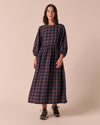 Berlin Cedar Check Linen Dress