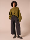 Bonnie Dark Mulberry Gingham Denim Jeans
