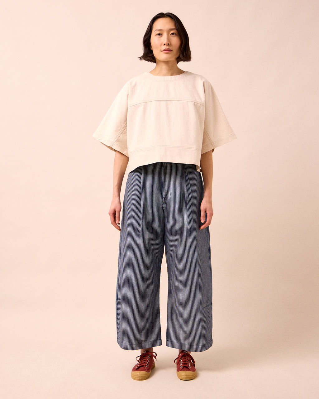 Bonnie Hickory Stripe Denim Jeans