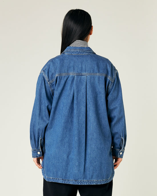 Moxie Mid Blue Wash Denim Shirt