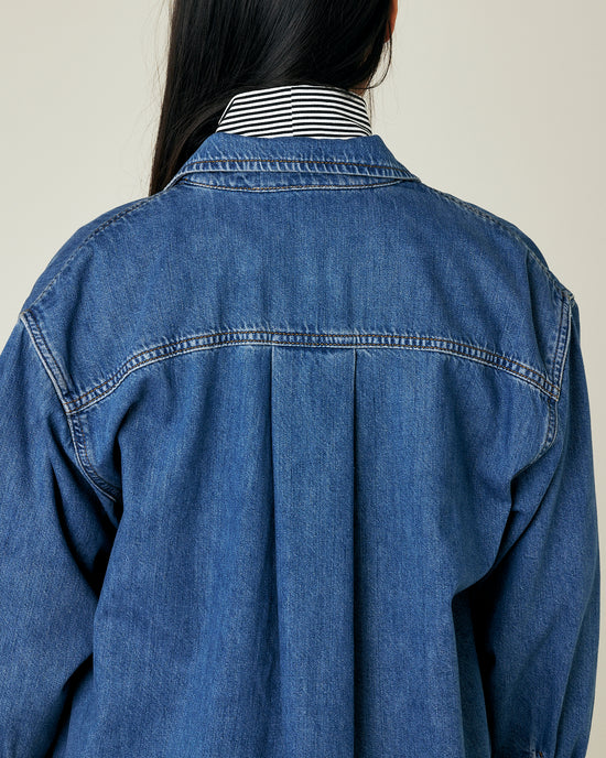 Moxie Mid Blue Wash Denim Shirt