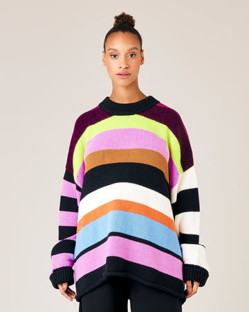 Avery Stripe Knitted Cotton Jumper – Beyond Nine