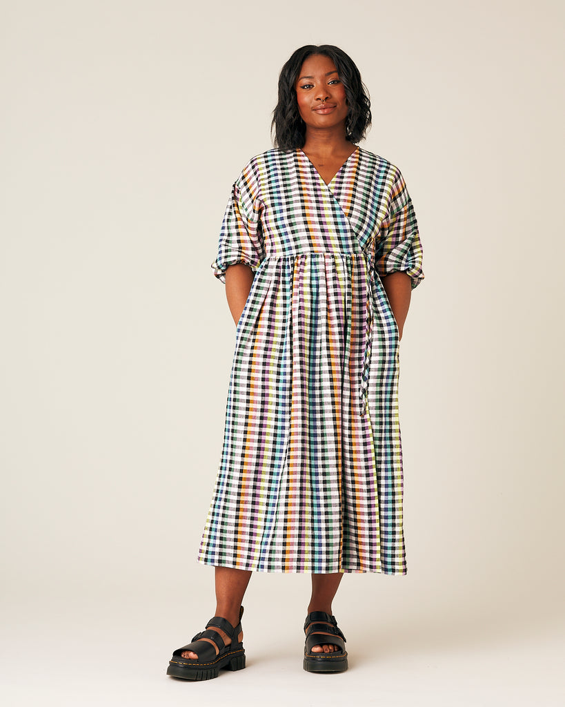 Winnie Dress - Rainbow Gingham – Beyond Nine