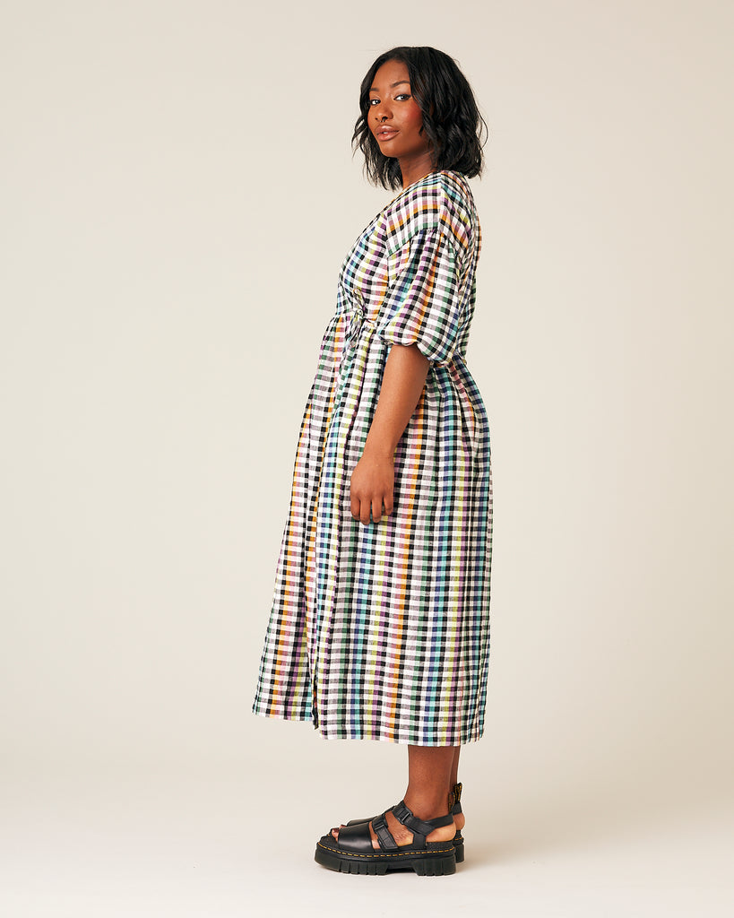 Winnie Dress - Rainbow Gingham – Beyond Nine