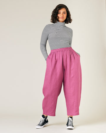 Mabel Dahlia Pink Linen Trousers – Beyond Nine