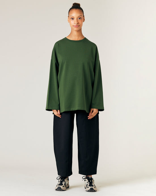 Huxley Kombu Green Cotton Jersey Top