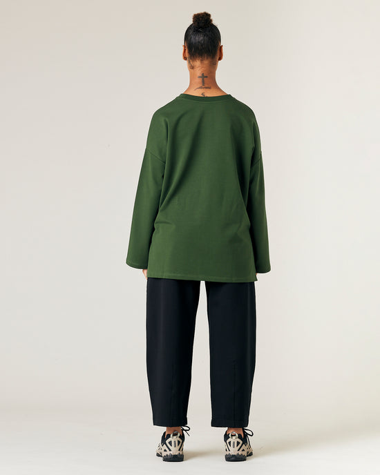 Huxley Kombu Green Cotton Jersey Top