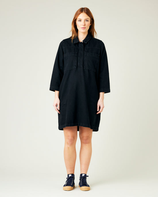 Drew Black Denim Dress