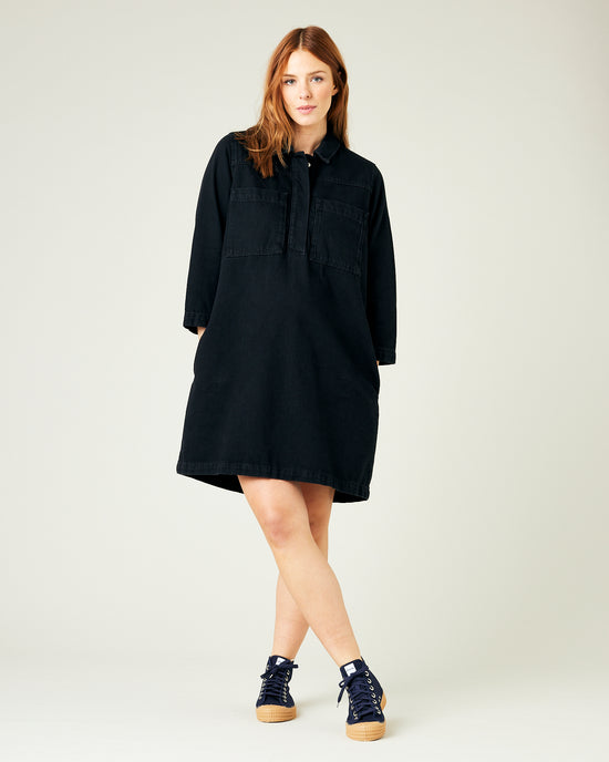 Drew Black Denim Dress