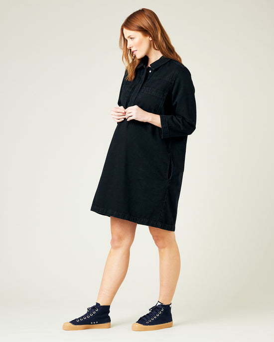 Drew Black Denim Dress