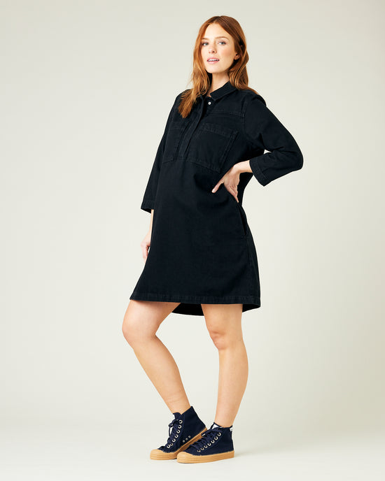 Drew Black Denim Dress