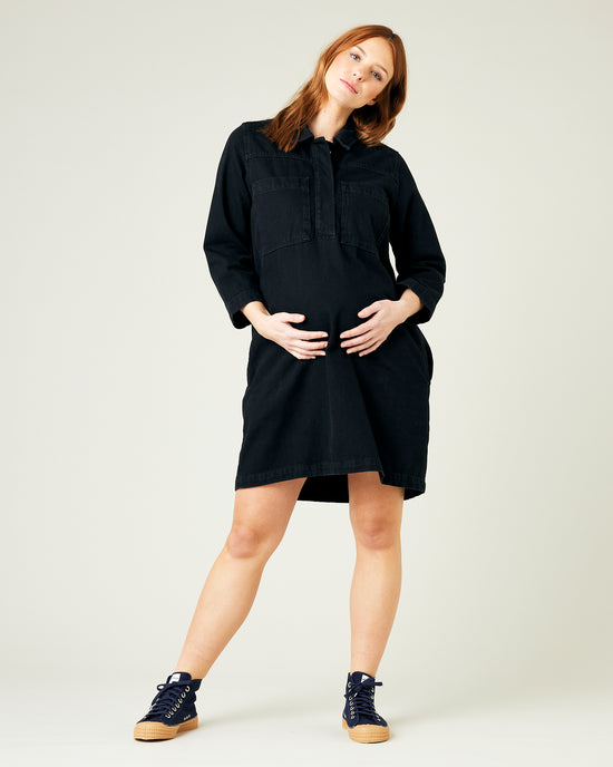 Drew Black Denim Dress