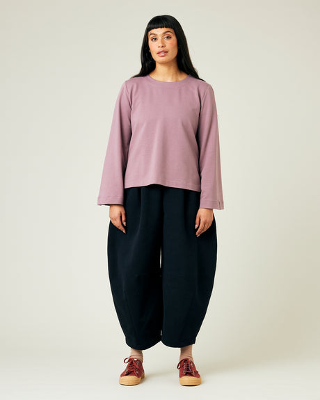 Black Textured Jersey Wide Leg Trousers | New Look