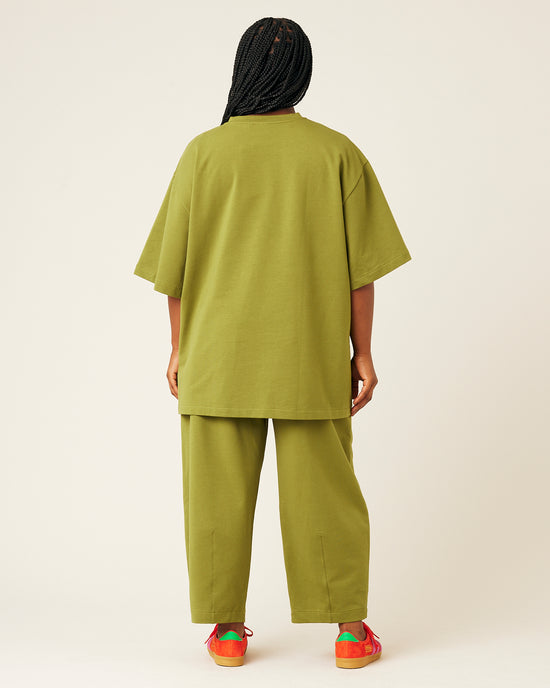 Jude Short Drop Sleeve Top - Moss