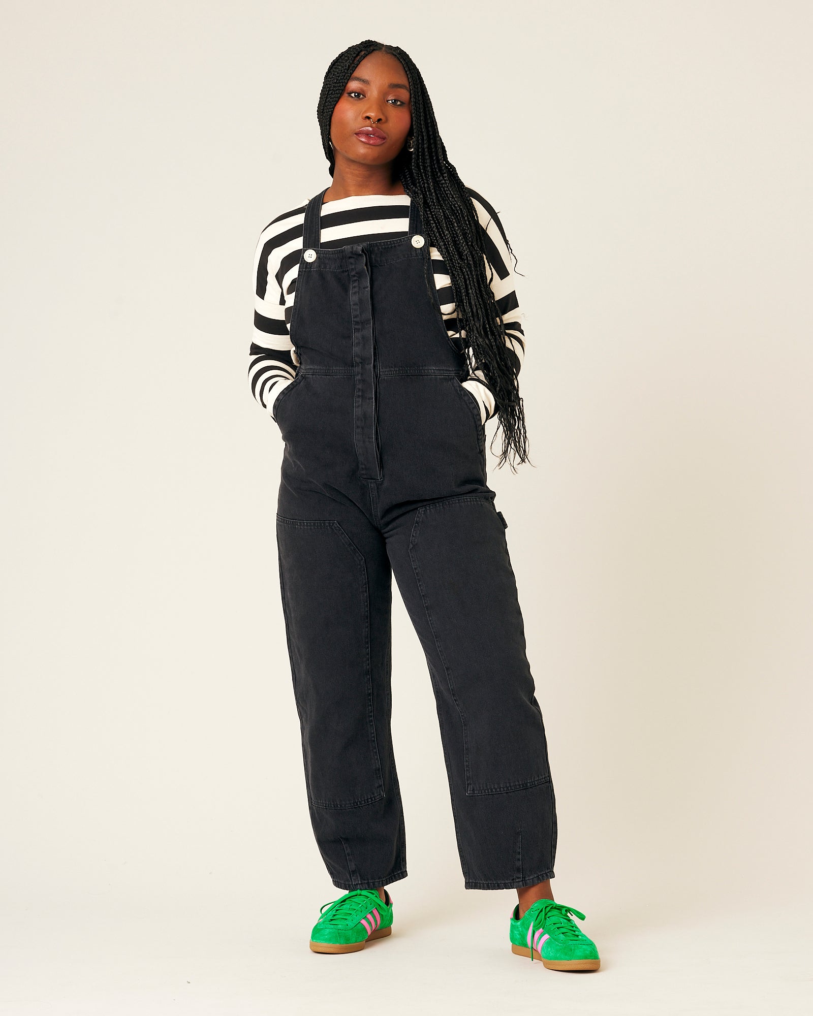Wide Leg Dungarees