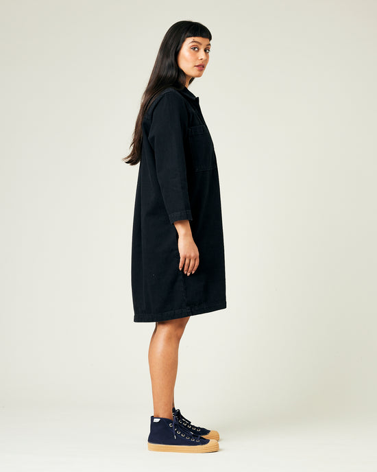 Drew Black Denim Dress