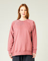 pregnant model wears dusty pink jersey hugh jumper