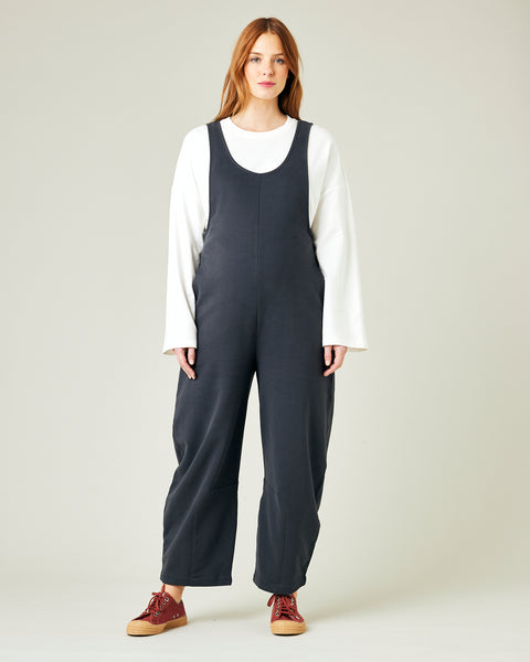 Clover Organic Cotton Jersey Jumpsuit - Slate – Beyond Nine