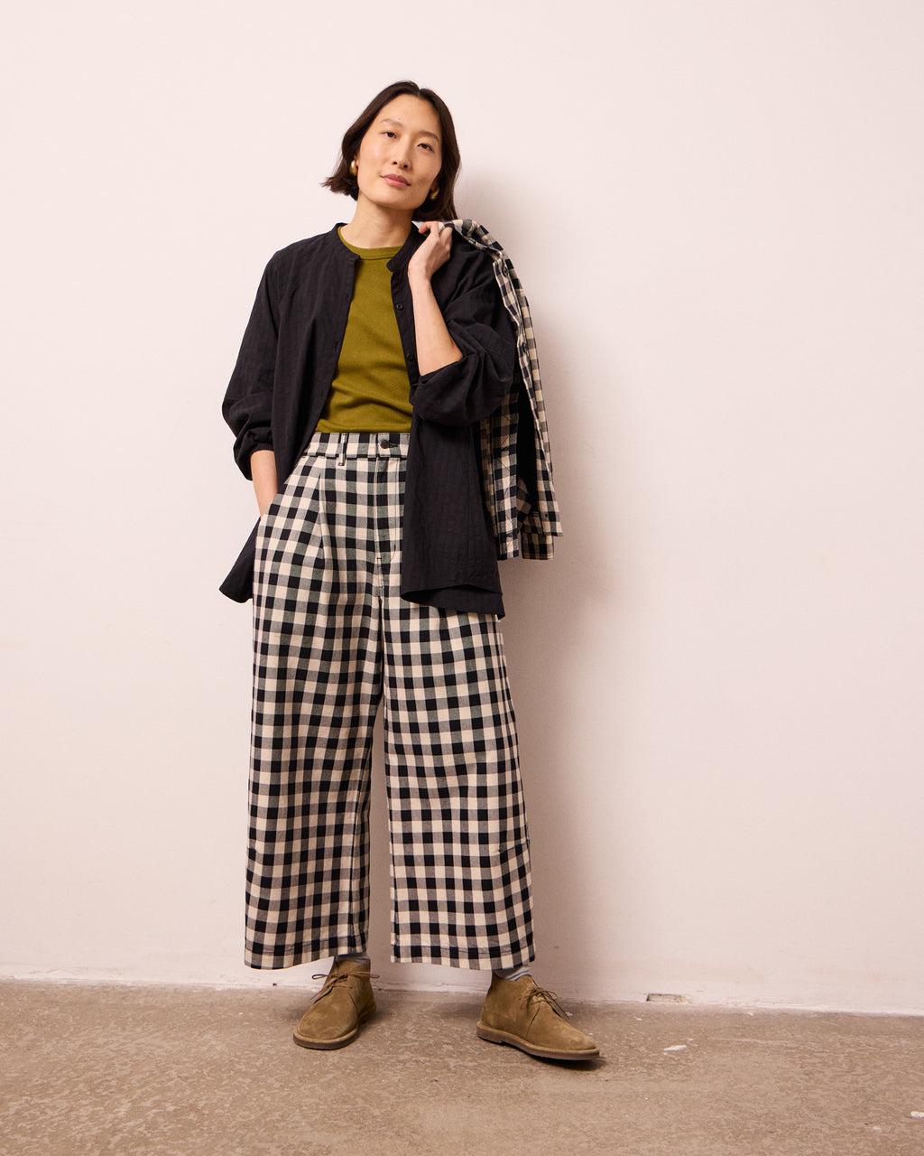 Bonnie & White Check Denim Jeans