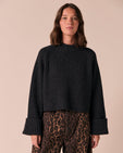 Cadi Charcoal Knitted Jumper
