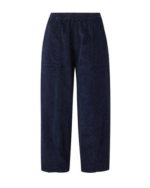 true navy cord huxley trousers 