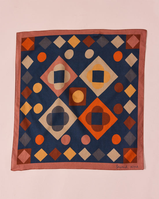 Cotton Neckerchief Diamond Patchwork