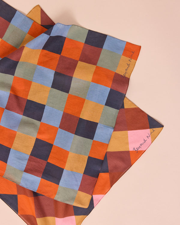 neckerchief garden checkerboard and harlequin sunset