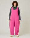 model wears cactus pink jersey clover jumpsuit