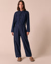Jill Dark Wash Denim Jumpsuit